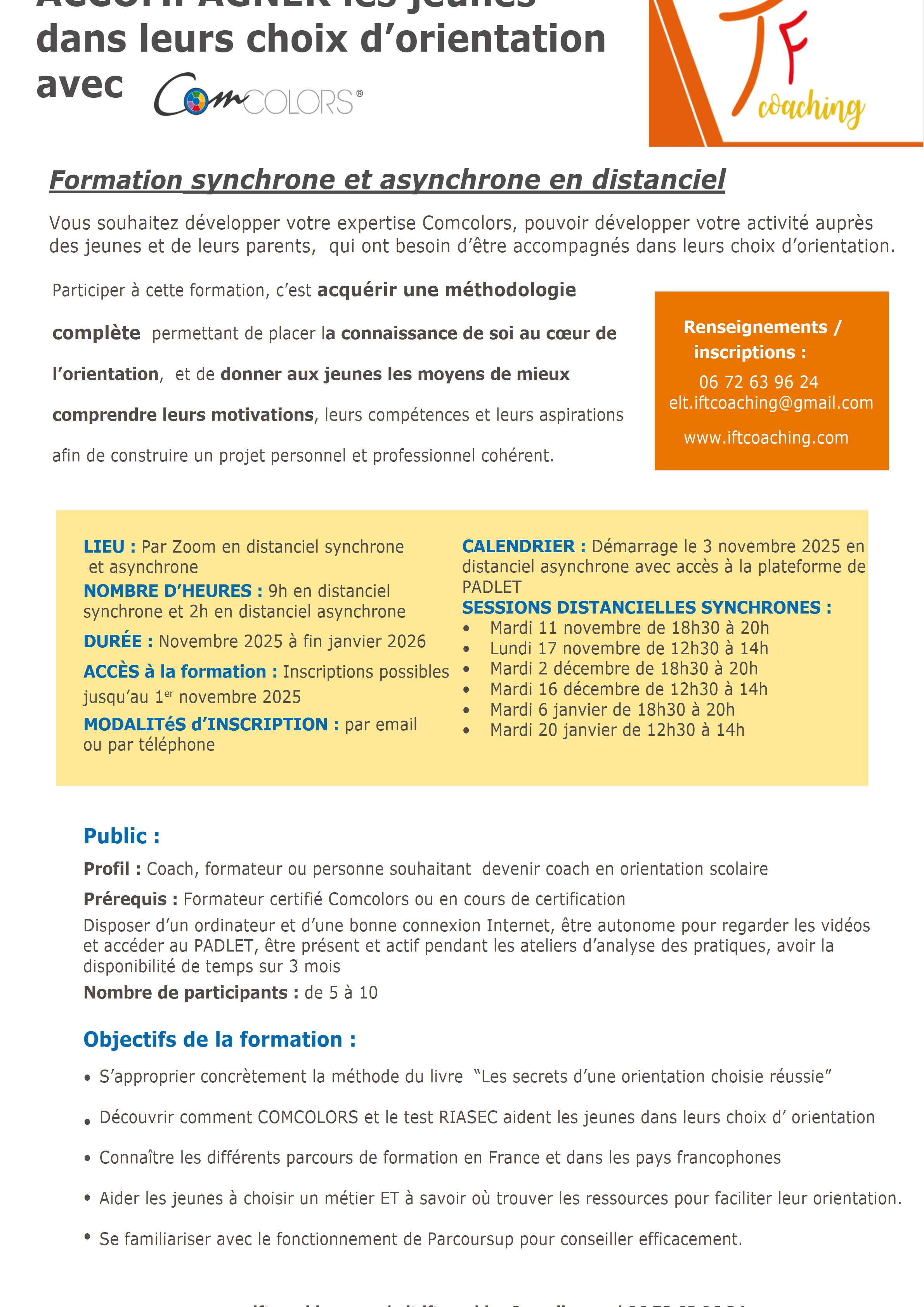 formation accompagner les jeunes dans leurs choix d'orientation - page 1